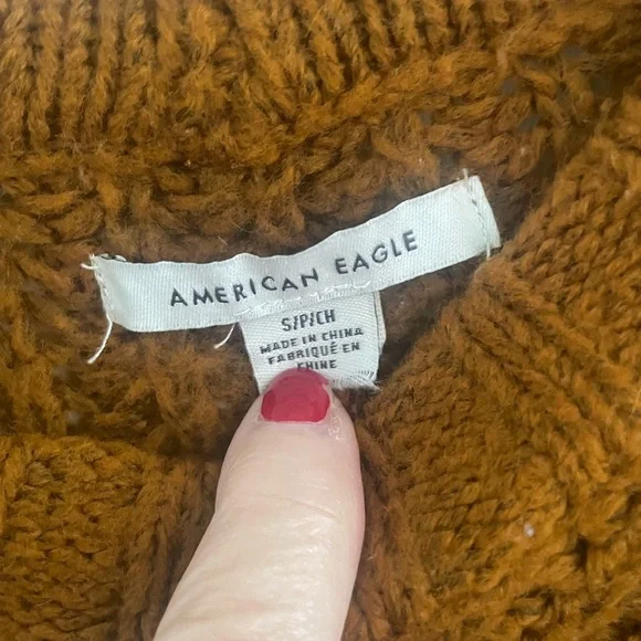 American Eagle Outfitters Rust Knit Sweater - Picture 2 of 9